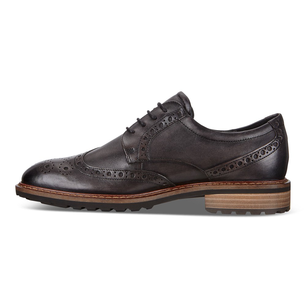 ECCO Mens Dress Shoes Brown - Vitrus I Wing Tip Tie - UGP-805673